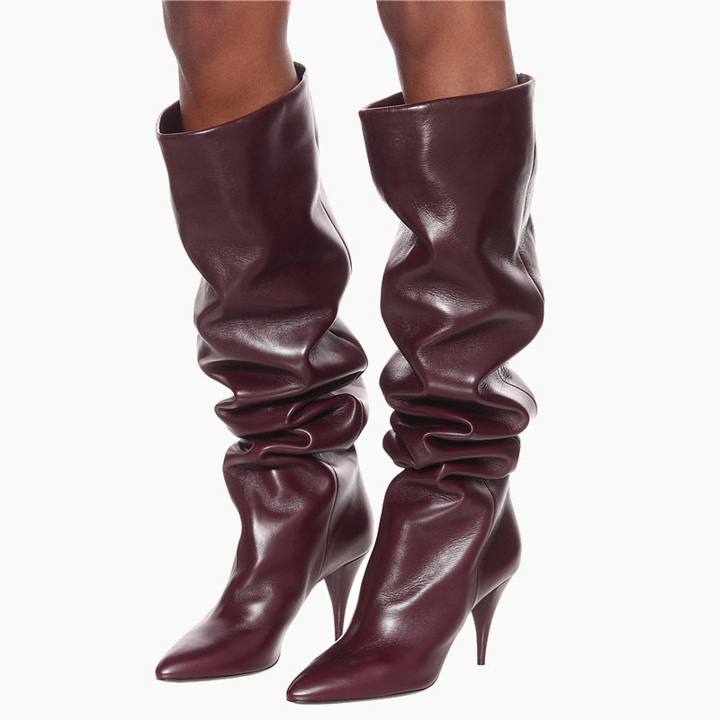Autumn And Winter Sleeve Plus Size High Leg Boot